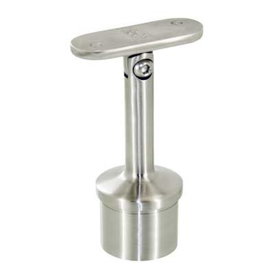 Handlaufstütze variabel, für Rohr Ø 42.4 x 2.0mm, Handlaufträgerplatte für Vierkantrohr